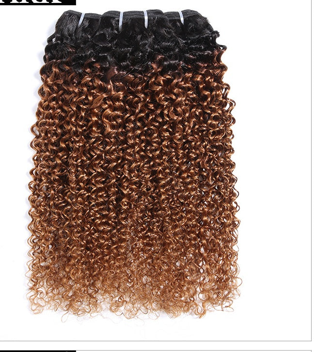 Real curly Human Hair Wig