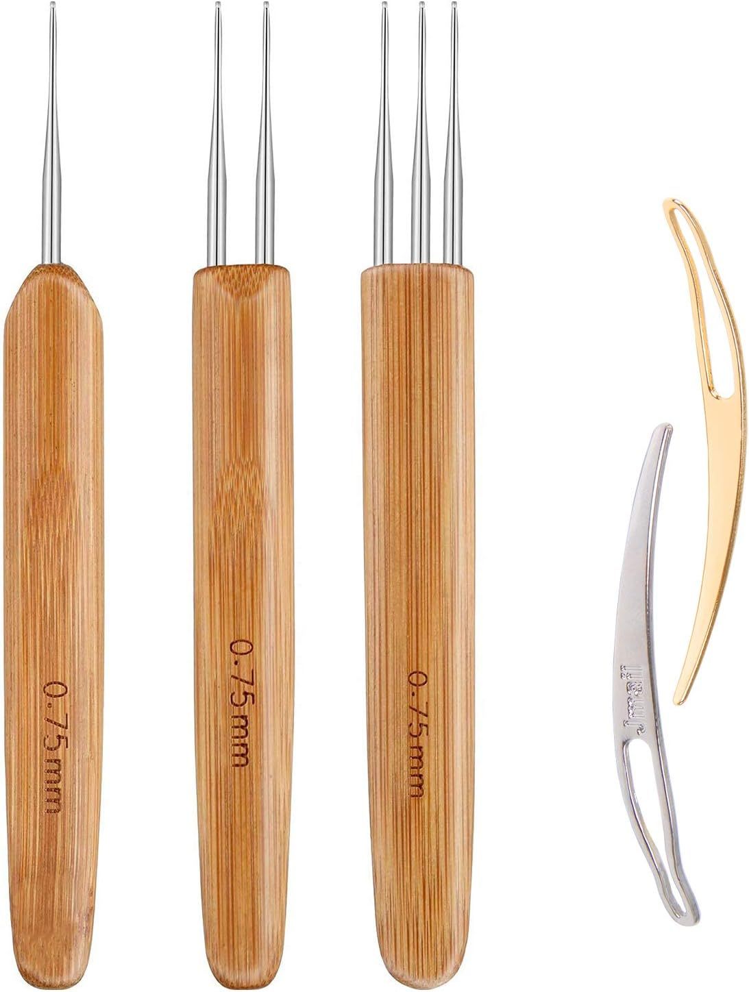 5pcs 0.75mm Dreadlock Crochet Hook