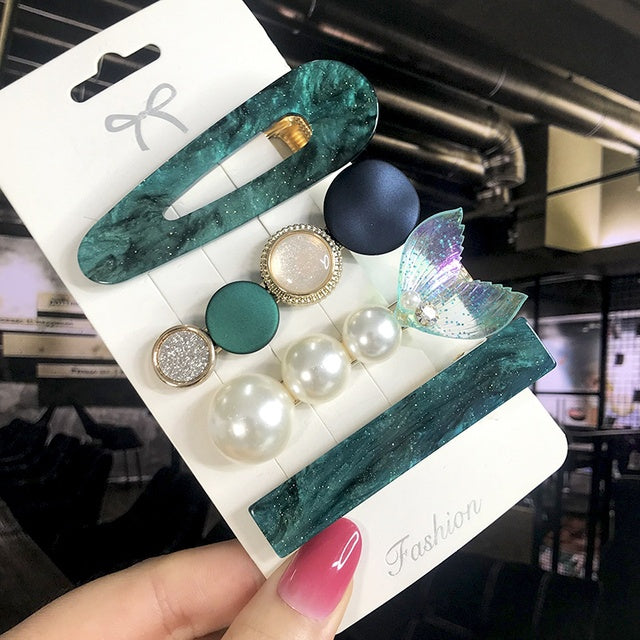 Pearl Hair Clips