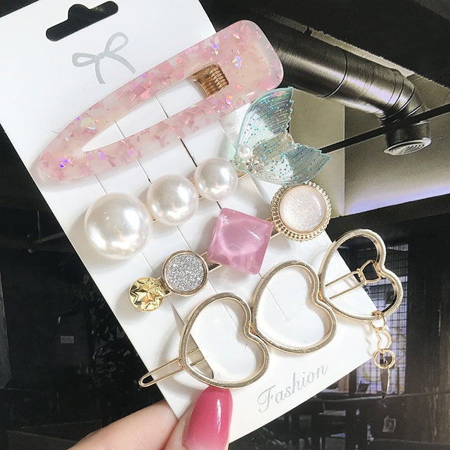 Pearl Hair Clips