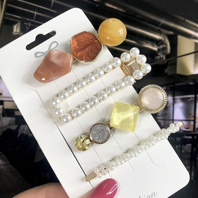 Pearl Hair Clips