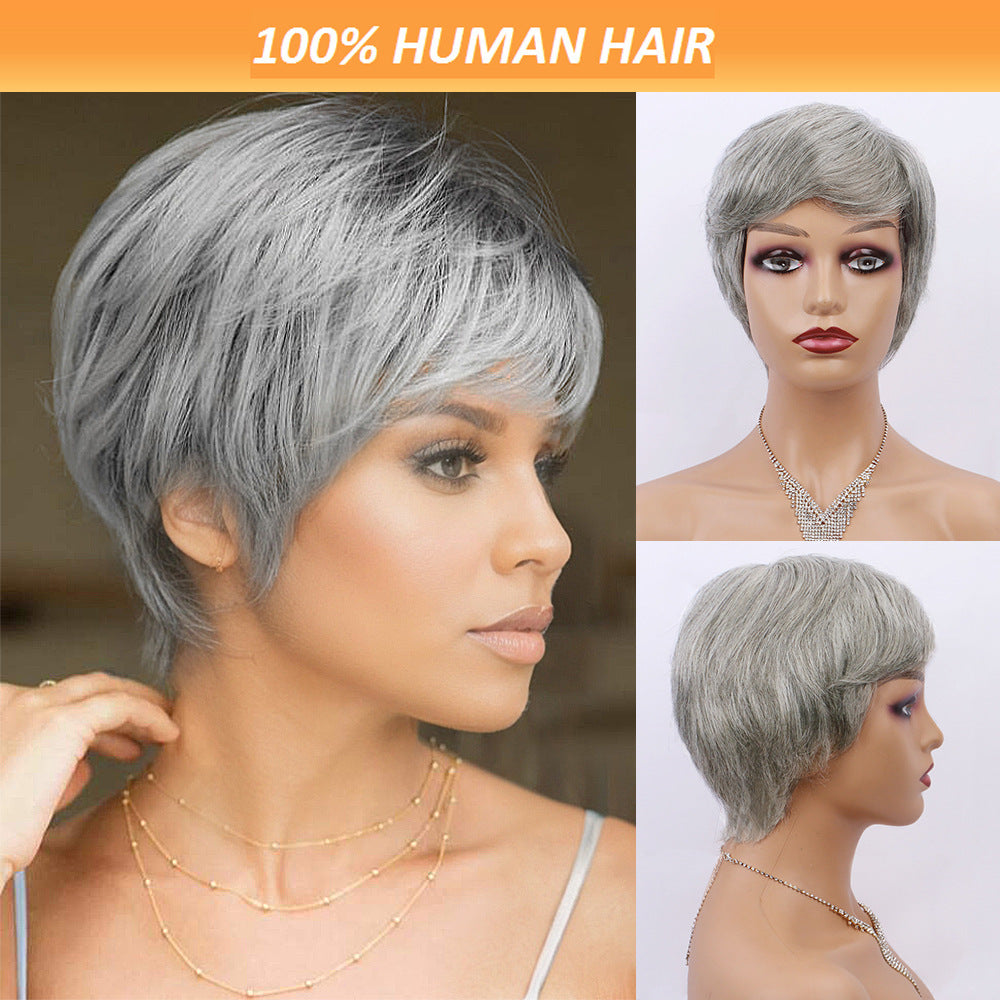 European And American Human Hair Wig Women
