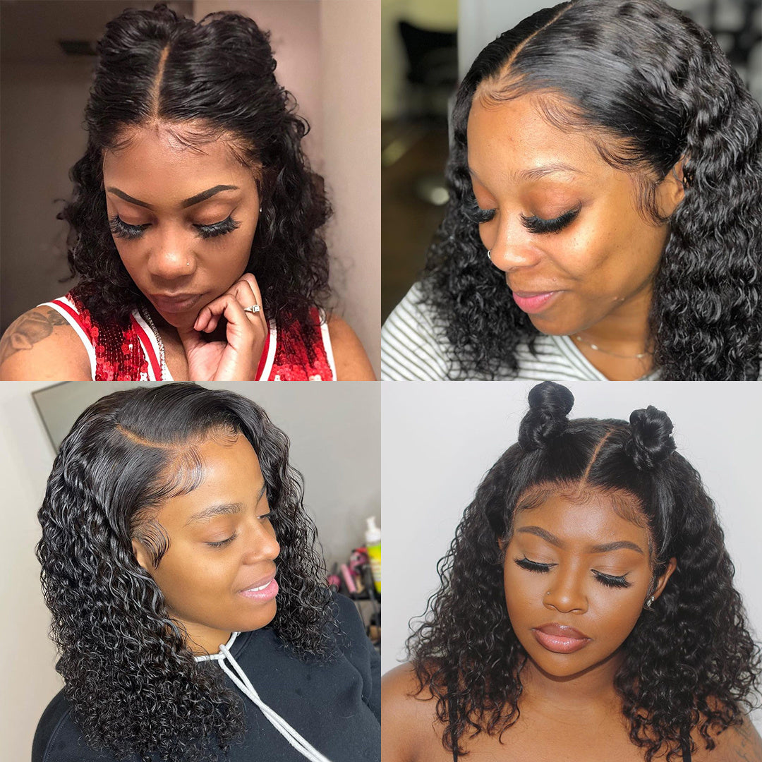 Short Jerry Curly Human Hair Wigs