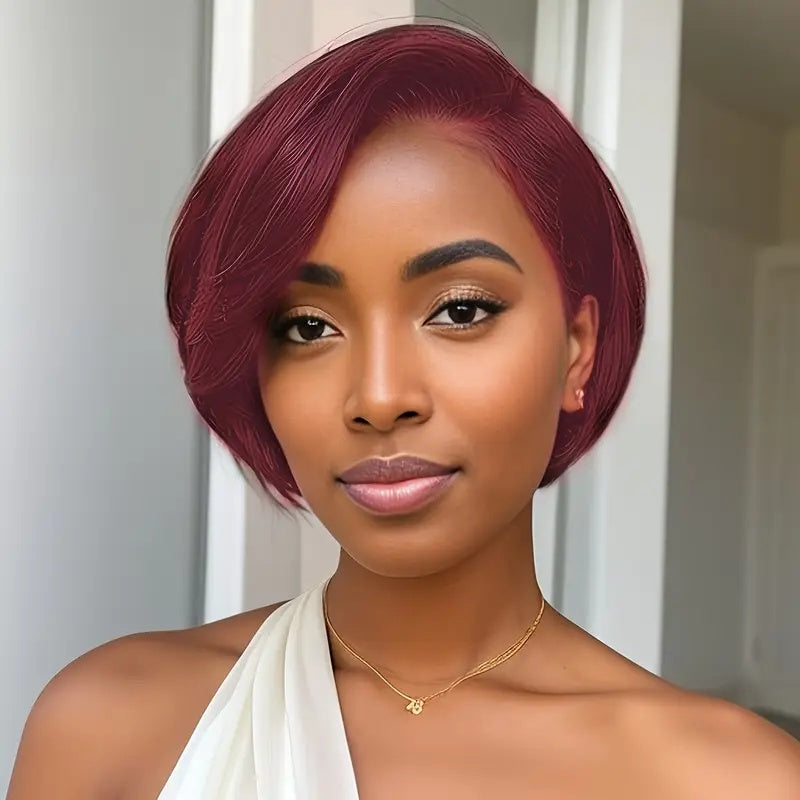 Transparent Lace wig short hair